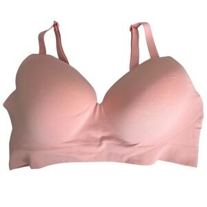 Shapermint Wireless Modern Shaping Bra Rose Pink XL Wireless Plus Extender